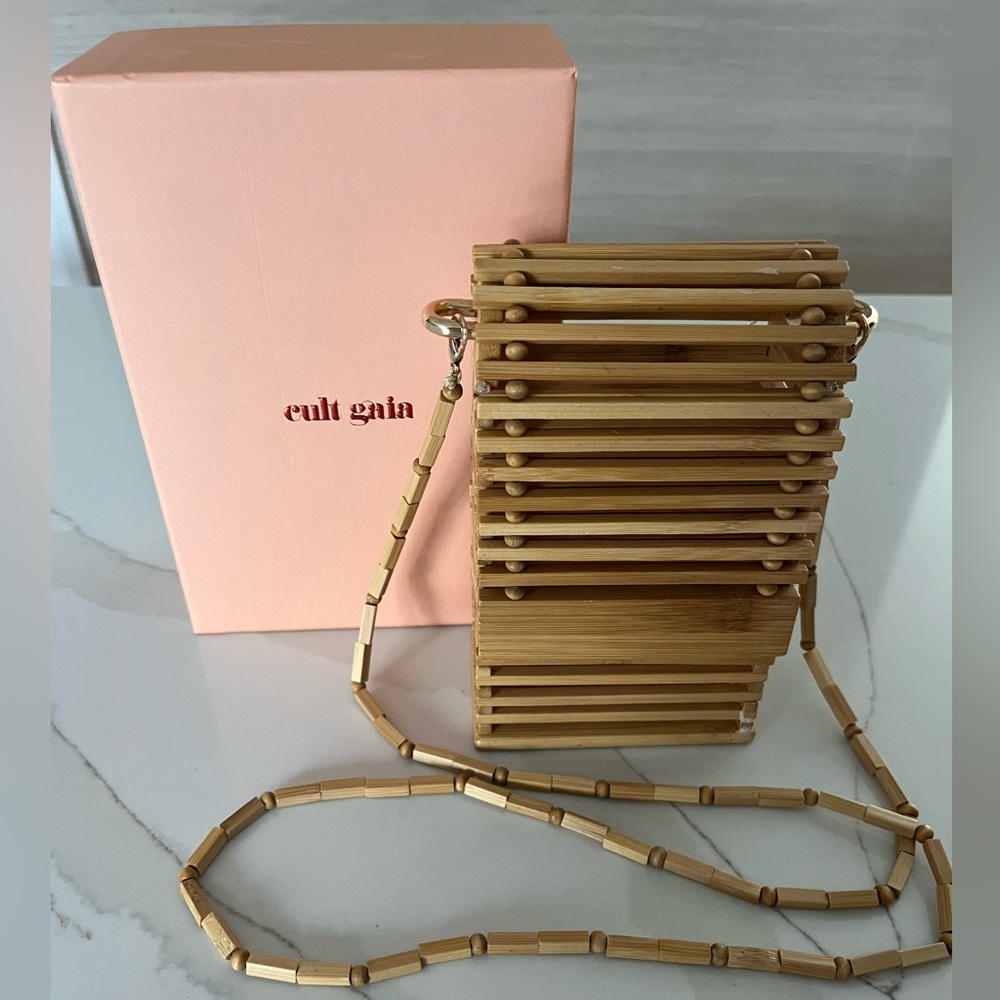 Beautiful Cult Gaia Sylva Bamboo Cage Cross Body/ Shoulder Bag.